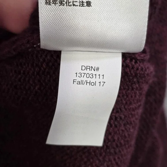 Eddie Bauer Sweater Mens Large Red 100% Cotton Henley Knit Crew Neck Pullover - Picture 11 of 13